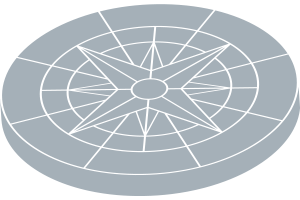 compass Pattern Imprinted Concrete